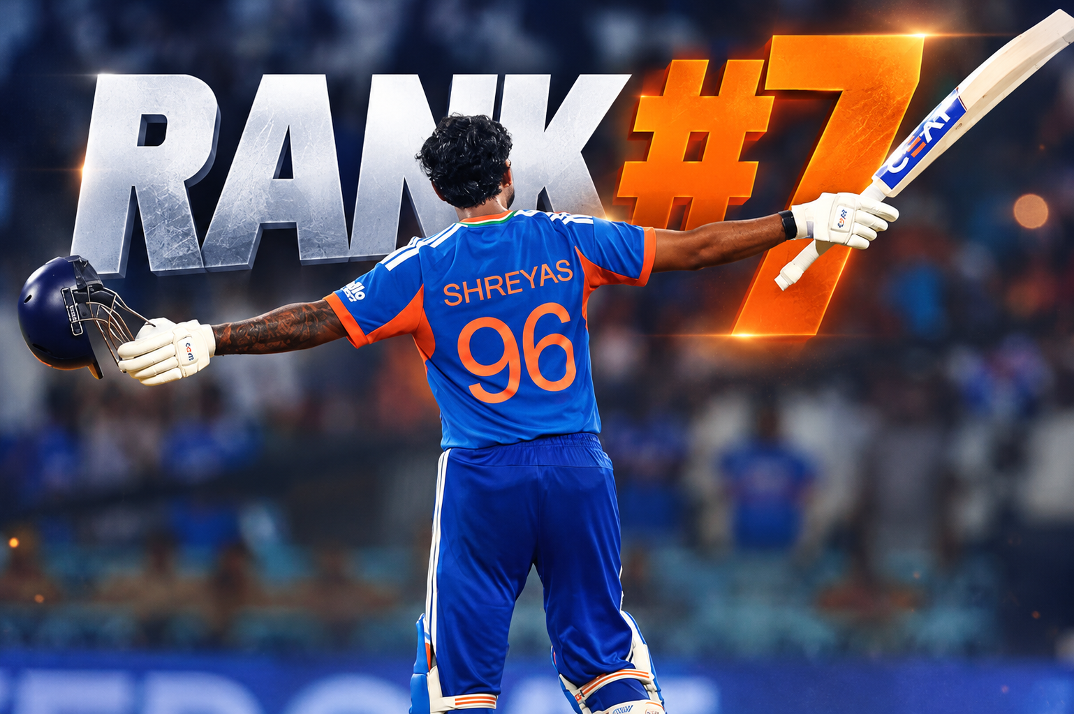 Shreyas Iyer celebrates after scoring his maiden T20I century for India