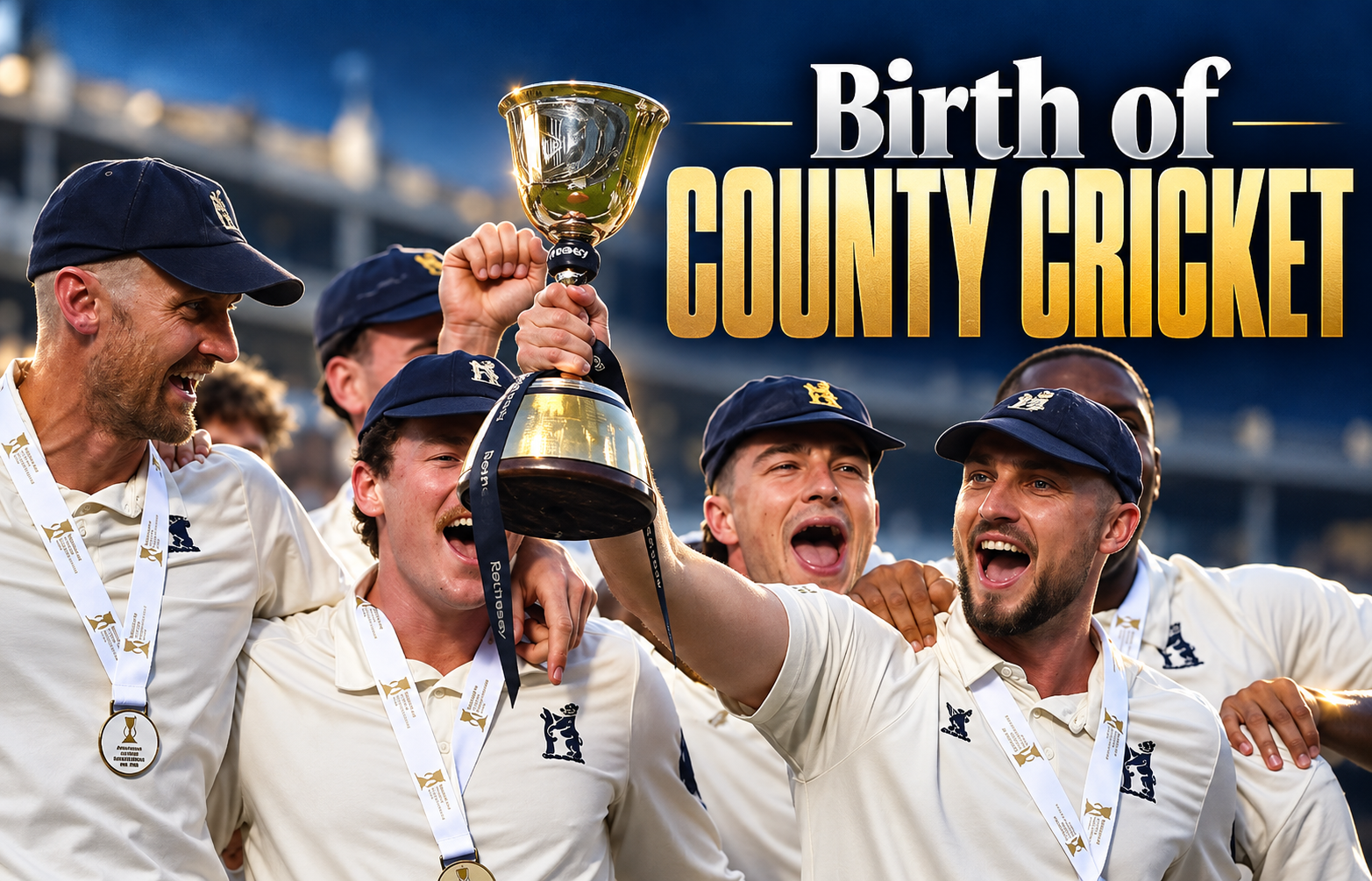 Historic cricket match in England illustrating the origins and early development of county cricket.